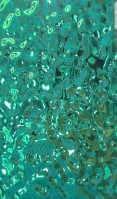 Buen precio 304 de acero inoxidable hoja de ondulación de agua con superficie de espejo con revestimiento azul PVD para uso decorativo en línea