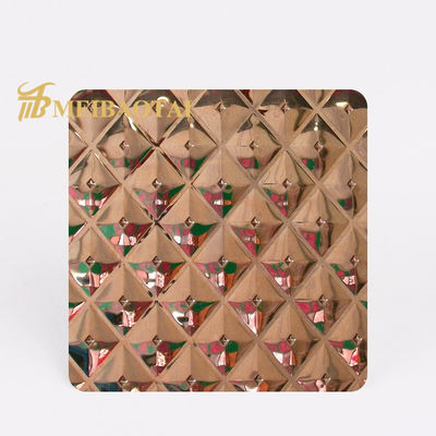 Buen precio SS201 acero inoxidable Diamond Plate, hoja de acero grabada en relieve el 10ft 0.75m m densamente en línea
