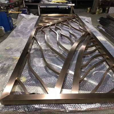 Buen precio Decoración MBT Divisor de habitación de cobre inoxidable de bronce de 3,0 mm de espesor en línea