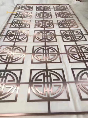 Buen precio Tamaño personalizable Espejo línea de cabello de acero inoxidable divisor de habitación grado 201 en línea