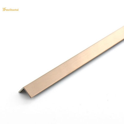 Buen precio El ajuste de la esquina de acero inoxidable L espejo del borde 304 del oro de la ranura acabó decorativo en línea