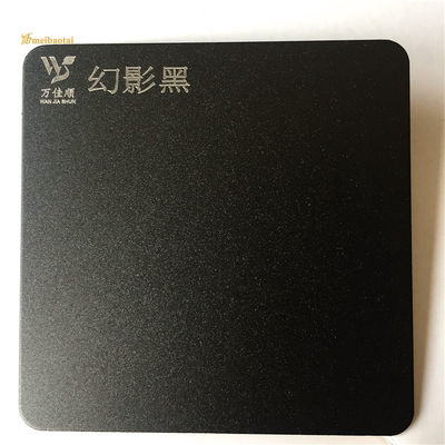 Buen precio Forma plana de acero inoxidable decorativa negra pulida con chorro de arena de la hoja 0.55m m en línea