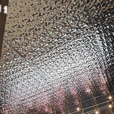 Buen precio 1219x2438mm espejo de plata de agua ondulado hoja de acero inoxidable de forma plana para techo y pared decorativos en línea