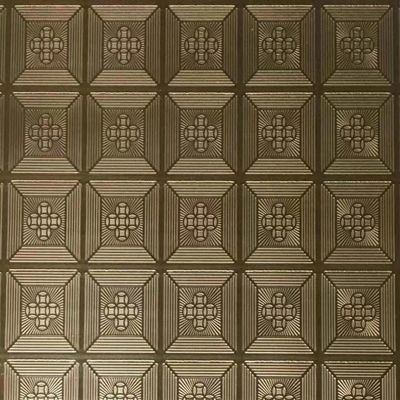 Buen precio Color dorado rosado revestido de hoja de acero inoxidable en relieve 4x8 pies Grado 201 Panel de pared decorativo en línea