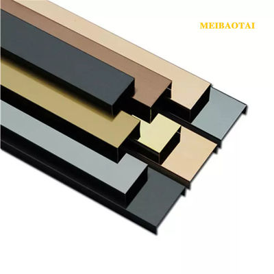 Buen precio Huella dactilar anti de acero inoxidable del ajuste el 10FT de la teja del espejo 304 de la rayita en línea