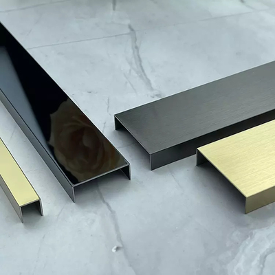 El ajuste de acero inoxidable SS decorativos del color U de PVD teja el ajuste 12m m
