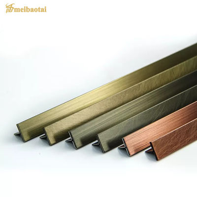 Buen precio El ajuste decorativo de cobre de bronce T6 de la teja de la pared del metal forma perfil de acero inoxidable en línea