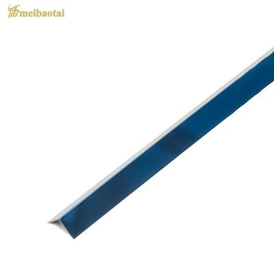 PVD Color de revestimiento de acero inoxidable L en forma de azulejo recorte 2438mm longitud Anti dedo de impresión de la esquina de cuentas