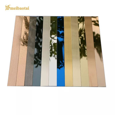 Buen precio ajuste de acero inoxidable de la teja de 10m m para las tiras planas cepilladas decoración de la esquina en línea