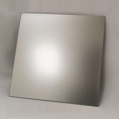 Hoja de acero inoxidable decorativa pulida con chorro de arena 0.55m m cuatro pies de estándar de ASTM