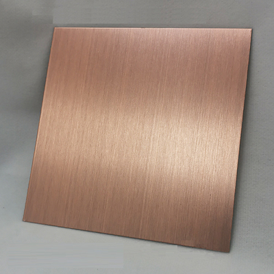 Línia de cabello de color Mat Placa de acero inoxidable Tamaño personalizado