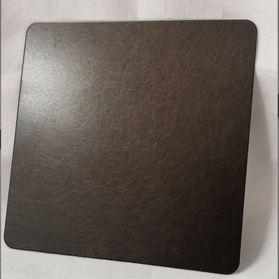 Color bronce Revestido con 0,65 mm de espesor Anti-huellas dactilares Decorativa de acero inoxidable con revestimiento PVD