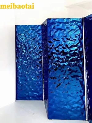 300 anchura inoxidable azul de la onda de agua de la hoja de acero de la serie 1500m m