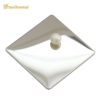 Lámina decorativa de acero inoxidable con acabado espejo, tamaño 4x8, grosor de 0.6 mm para una elegante decoración de paredes y techos