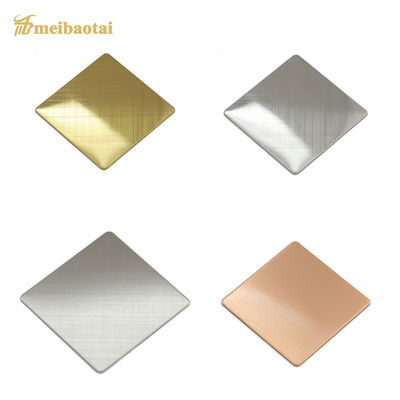 Buen precio Lámina de acero inoxidable 304 de 0.55 mm de espesor, acabado hairline, 1219x2438 mm para paneles de ascensor en línea