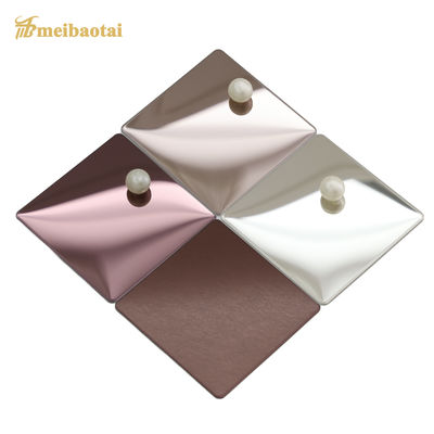 Lámina de acero inoxidable pulido con recubrimiento PVD de 1.5 mm de espesor con película de PVC 10C para aplicaciones decorativas