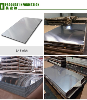 430 BA Hoja de acero inoxidable de 1219*2438 mm