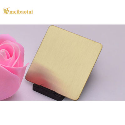Buen precio Cuatro pies de hoja de acero inoxidable decorativa cepillaron la placa de acero plana de PVD 201 en línea