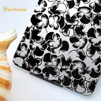 Buen precio 1.00m m Thk grabaron al agua fuerte la hoja de acero inoxidable para el revestimiento de la pared exterior en línea