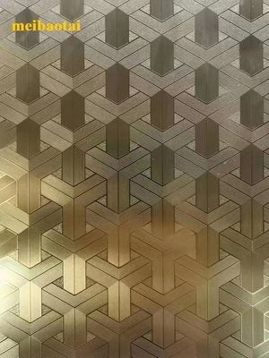 Buen precio DIN 0,95 mm de espesor de oro espejo grabado de acero inoxidable para el exterior en línea