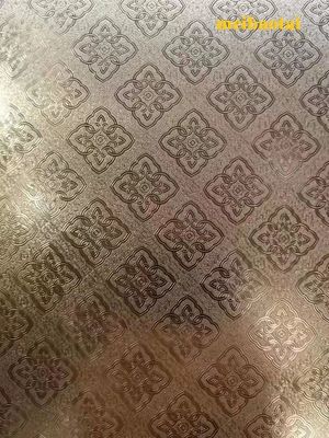 Plata espejo grabado hoja de acero inoxidable con un grosor de 1 mm conforme a la norma DIN