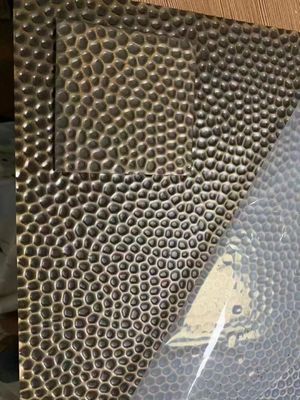 Buen precio 201 304 Decoración de paredes Estampado de panal de miel Hojas de acero inoxidable en línea