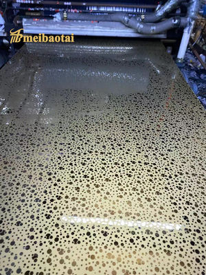 Buen precio Espejo de oro grabado en chapa de acero inoxidable 304 con 0,95 mm de grosor y 1219x2438 mm de tamaño para ascensores en línea