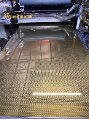 Buen precio Espejo de oro grabado en chapa de acero inoxidable placa SS laminada en frío en línea