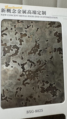 Buen precio Imitación de patrón de camuflaje Hojas de acero inoxidable de cobre antiguo en línea