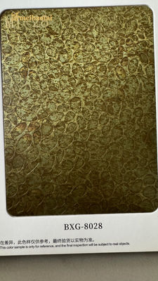 Buen precio Imitación de pared retro Hojas de acero inoxidable decorativas de cobre antiguo en línea