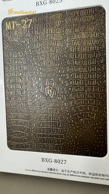 Buen precio Imitación de paredes 3D Decoración de cobre antiguo Hojas de acero inoxidable en línea