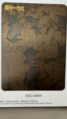 Buen precio Decoración de paredes en 3D Imitación de hojas de acero inoxidable de cobre antiguo en línea