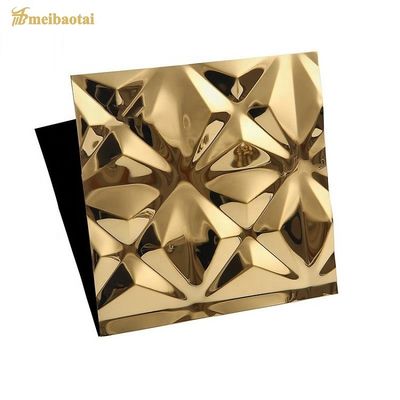 Buen precio Hoja en relieve de acero inoxidable con fuerte efecto decorativo y de moda para decoración de paredes y techos en línea