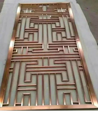 Buen precio Divididor de habitación de acero inoxidable para salón de hotel y bar Decoración de diseño personalizado disponible para espacios interiores y exteriores en línea