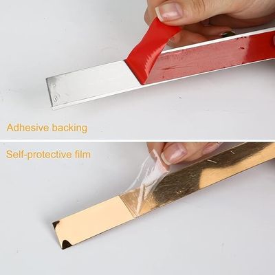 Buen precio Banda adhesiva de rodillo plano de acero inoxidable metálico con recubrimiento de color en línea