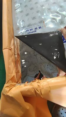 Buen precio 0.65mm espesor PVD color recubierto de agua ondulado hoja de acero inoxidable para decoración de pared estándar ASTM en línea