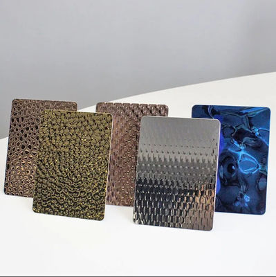Buen precio Hoja de acero inoxidable en relieve personalizable con alto contenido de Cr/Ni de dureza en línea