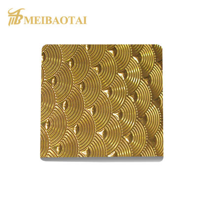Buen precio Revestimiento de espejo de oro 304 de acero inoxidable con láminas estampadas 1000x2000mm ASTM Estándar Decorativo PVD Revestido en línea