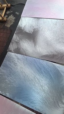 Buen precio Estudio de decoración de placas de acero inoxidable con pincel de colores de moda en línea