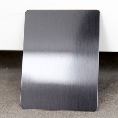 Lámina de acero inoxidable de pelo cepillado negro de 0,55 mm de espesor con recubrimiento antihuellas dactilares