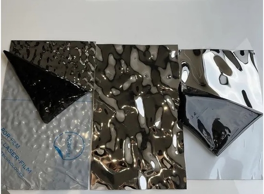 Largo patrón de ondas de agua de ondas de agua de acero inoxidable para el diseño de interiores