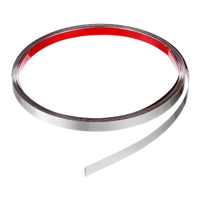 Superficie de espejo línea de cabello acabado PVD Color Coating de acero inoxidable adhesivo Roll Flat Trim para bordes de azulejos