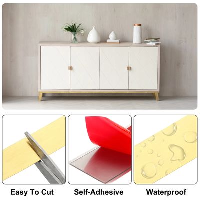 Buen precio Cinta Adhesiva Plana para Perfiles de Azulejos de Acero Inoxidable 201 con Recubrimiento de Color PVD, Fácil de Limpiar en línea