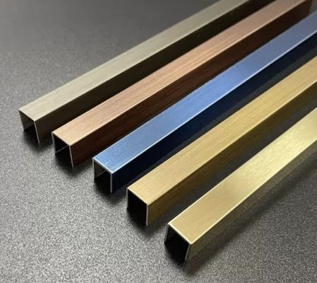 U6 U8 U10 Color Stainless Steel U Tile Trim Decoration Wall