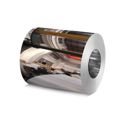 Superficie del espejo bobina de chapa de acero inoxidable 304 laminada en frío