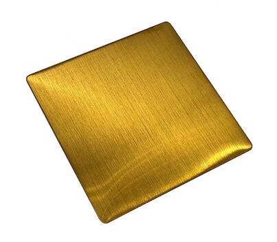 Lámina de acero inoxidable color con revestimiento PVD color veta dorada