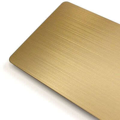 Buen precio Color amarillo rosa línea de cabello Hoja de acero inoxidable 1219x2438mm Tamaño 430 Grado Hoja decorativa en línea