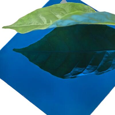 Buen precio Ss201 Placa de acero inoxidable con color PVD Espejo Azul para decoración en línea