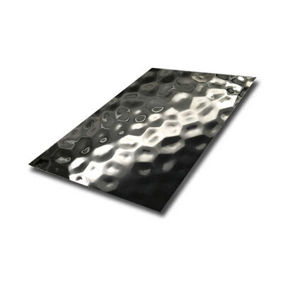 Buen precio Placa decorativa de acero inoxidable 304 con acabado martillado y estampado PVD negro para revestimiento de paredes elegante en línea