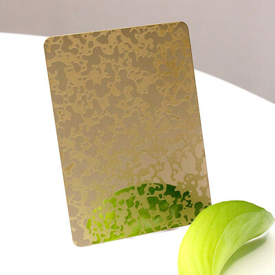 Revestimiento de varios colores 201 304 placa de acero inoxidable de grabado